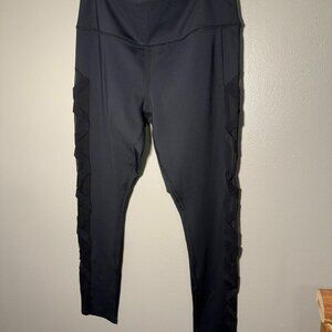 Romansong Mesh leggings, non-see through capri high waisted tummy control